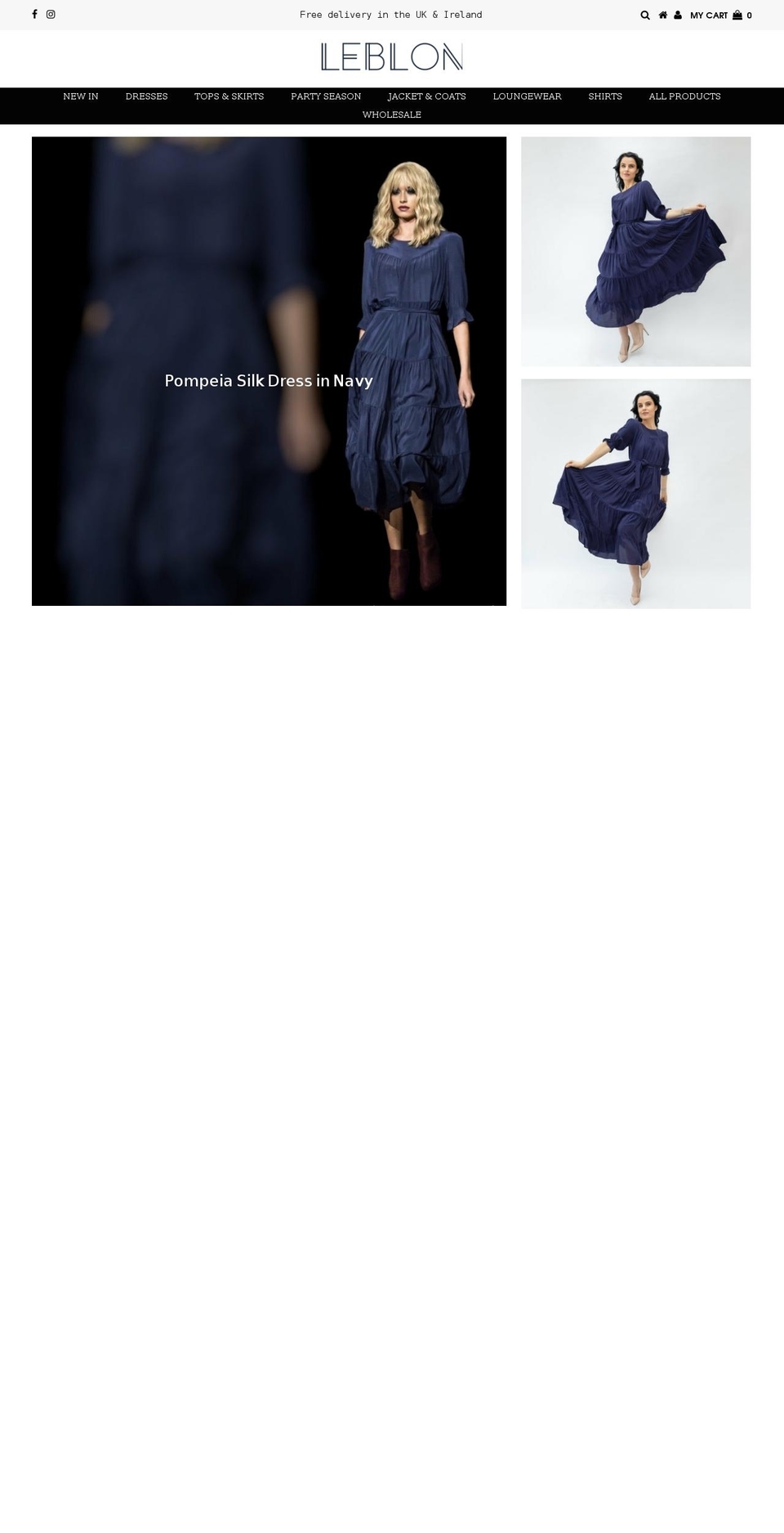 leblonlondon.com shopify website screenshot