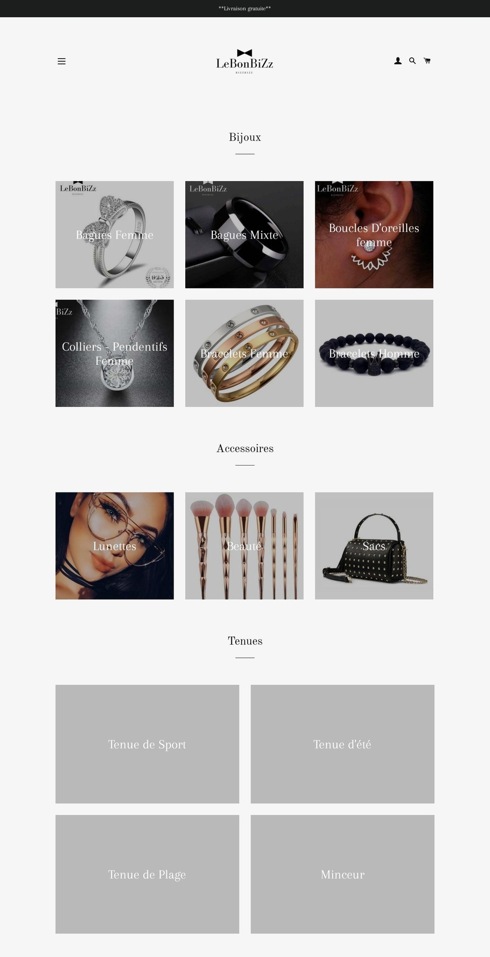 lebonbizz.com — Shopify storefront screenshot