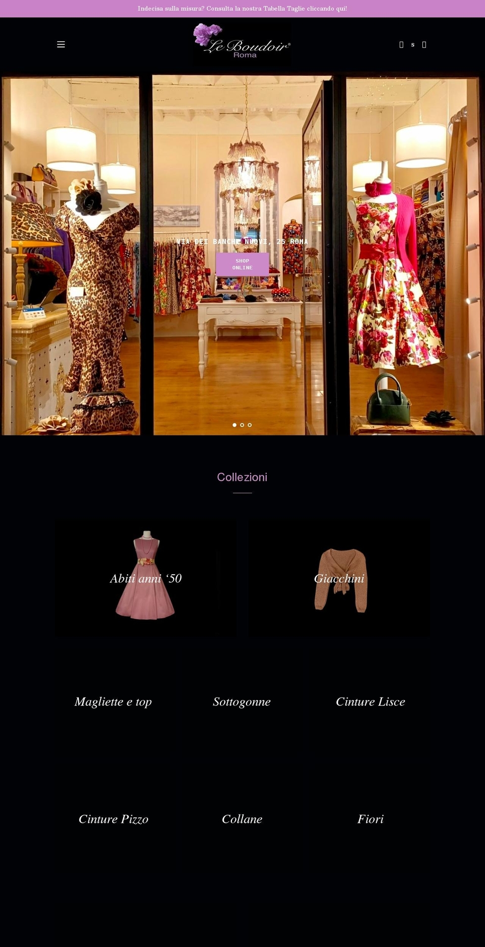 leboudoiroma.com shopify website screenshot