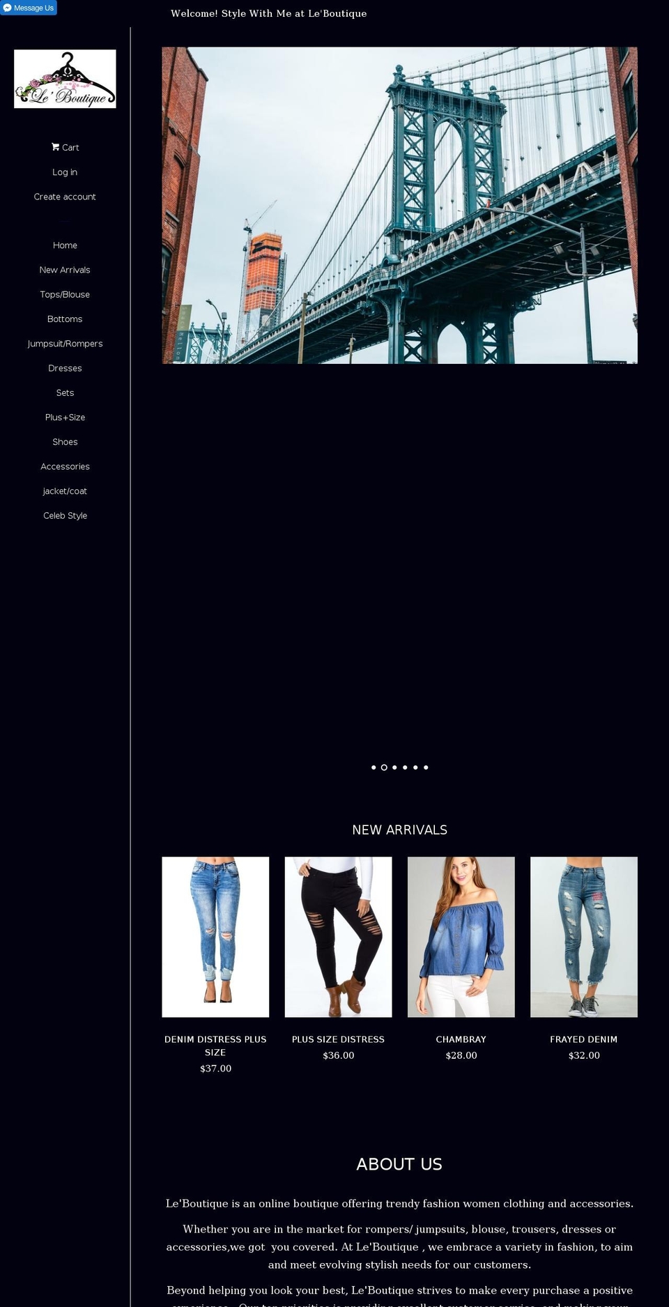 leboutiqueshop.com — Shopify storefront screenshot