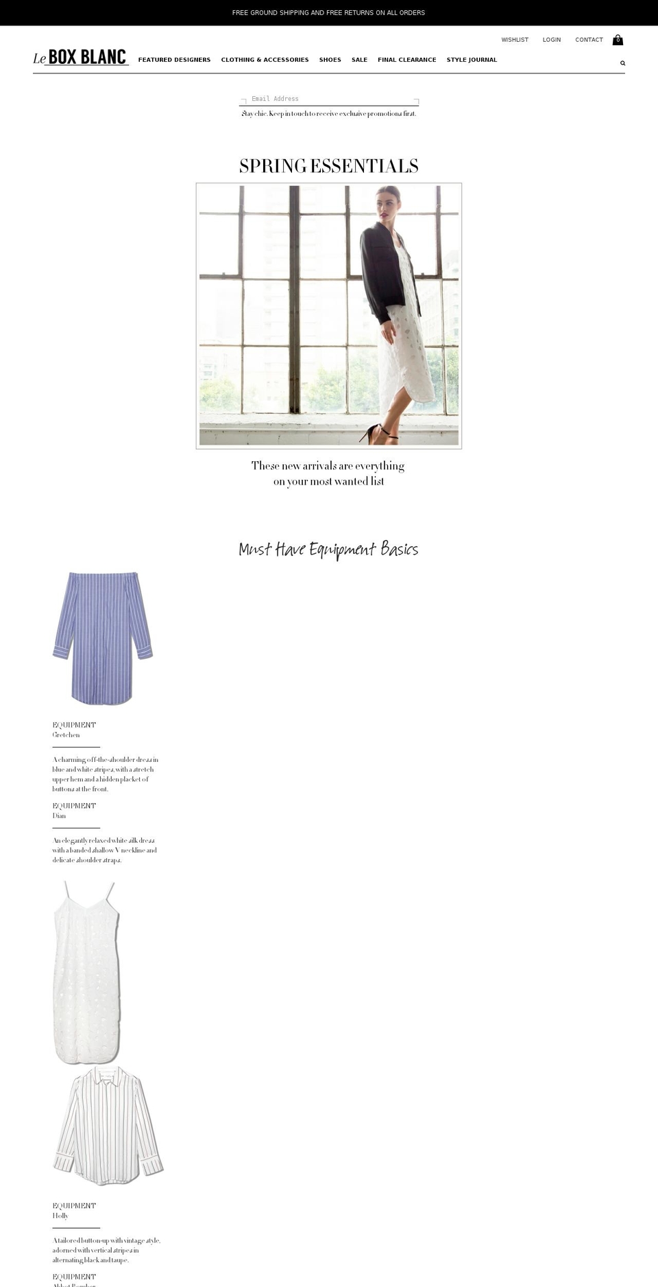 leboxblanc.com shopify website screenshot