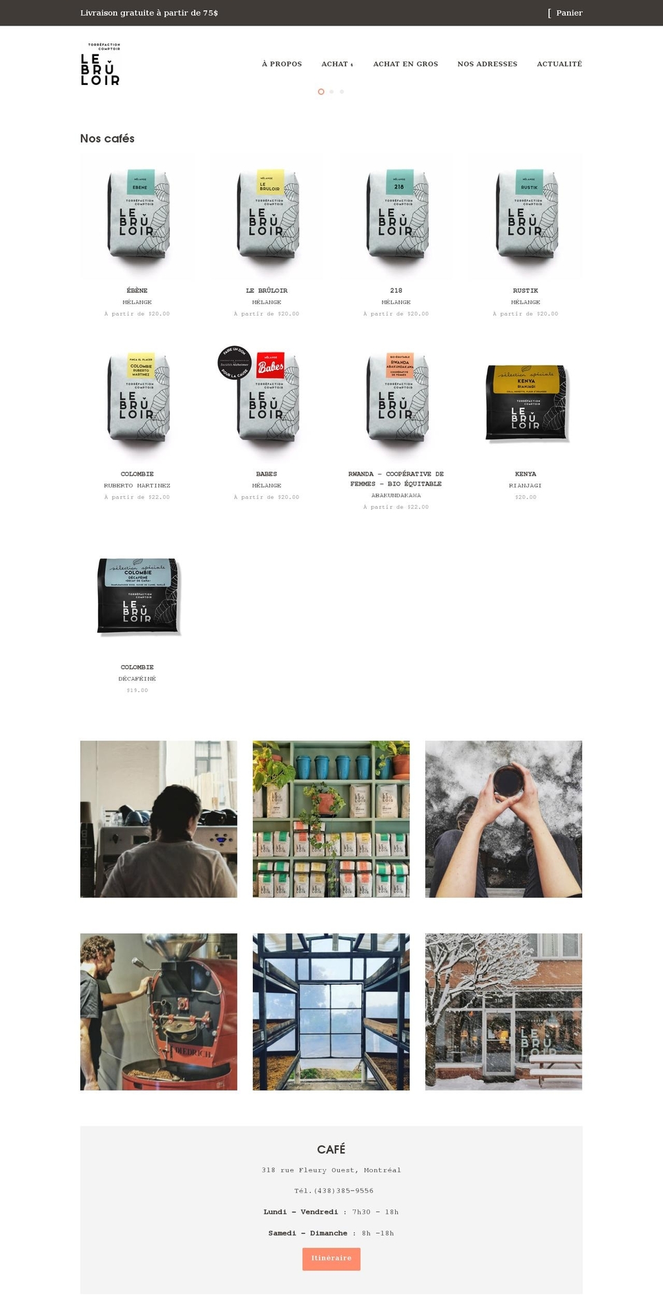 lebruloir.com shopify website screenshot