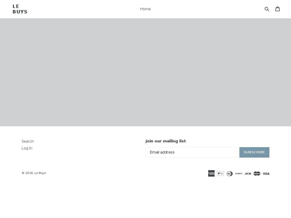 lebuys.com — Shopify storefront screenshot