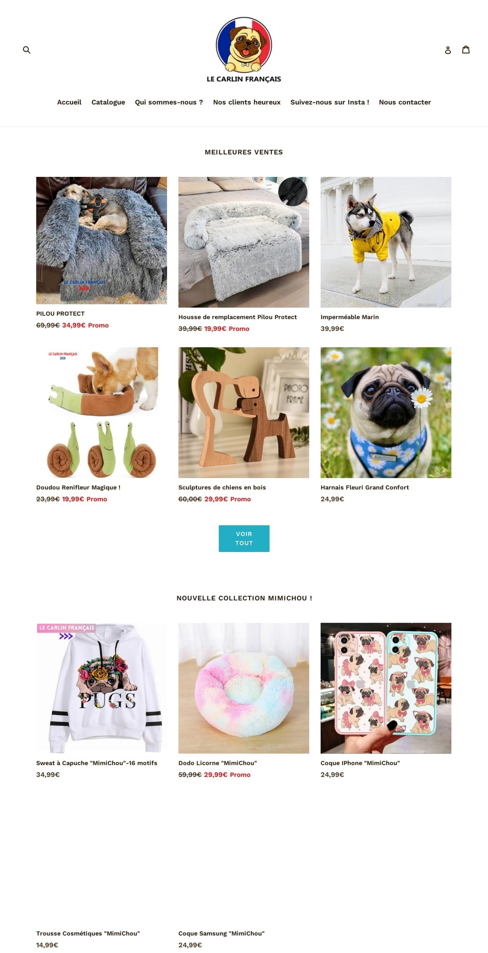 lecarlinfrancais.fr shopify website screenshot