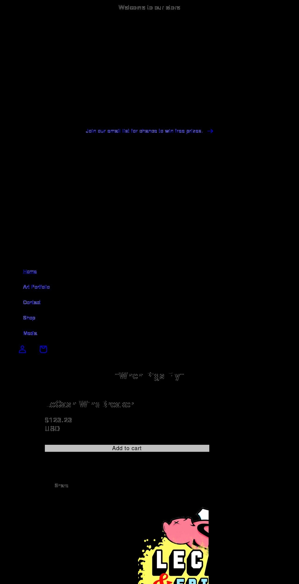 lecashart.com shopify website screenshot