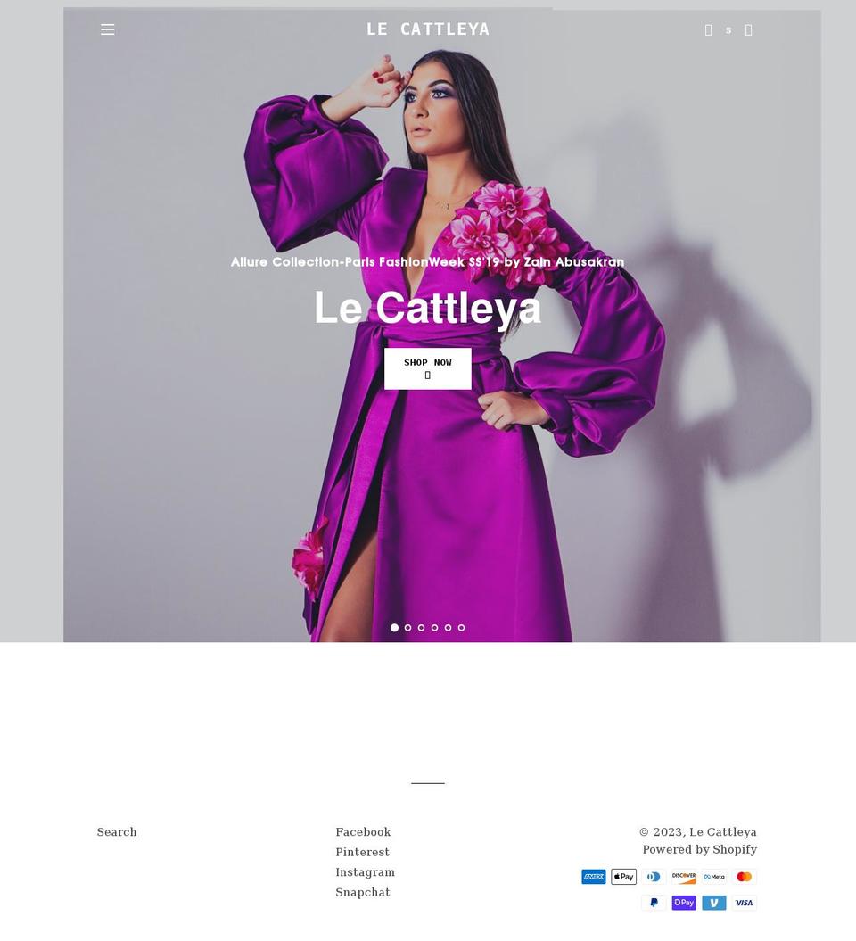 lecattleya.com — Shopify storefront screenshot