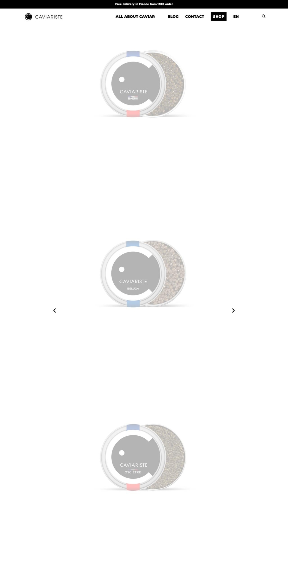 lecaviariste.com shopify website screenshot