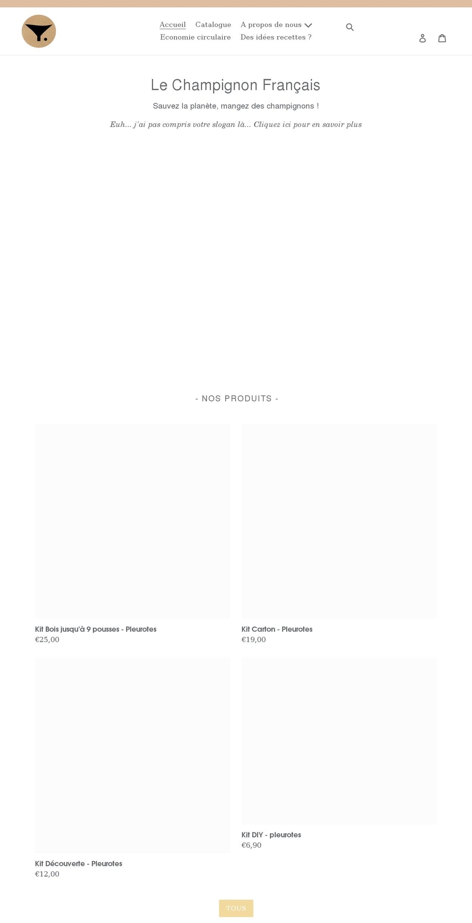 lechampignonfrancais.com shopify website screenshot