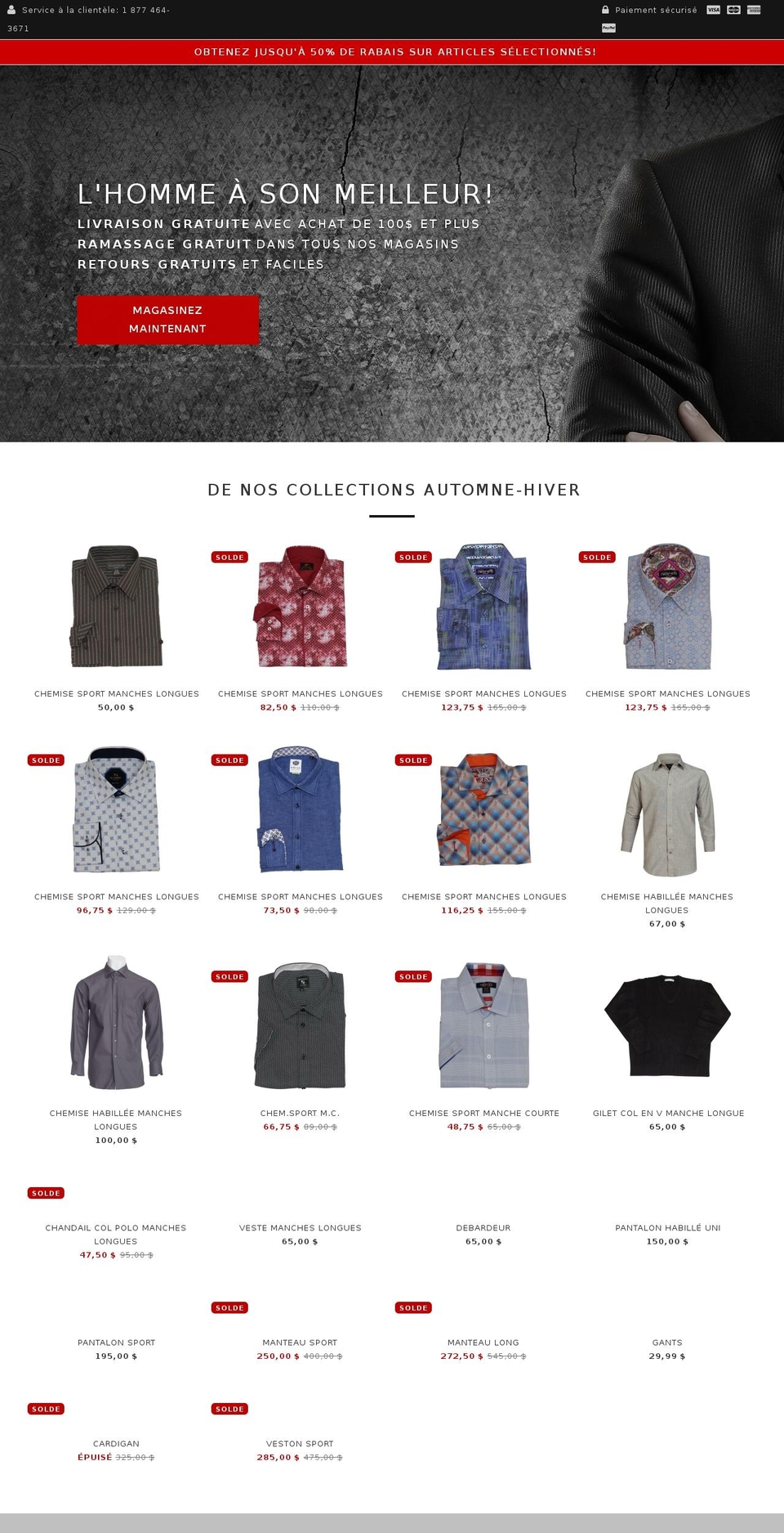 lecharlemagne.ca shopify website screenshot