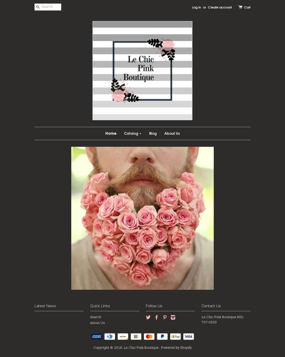 lechicpinkboutique.com — Shopify storefront screenshot