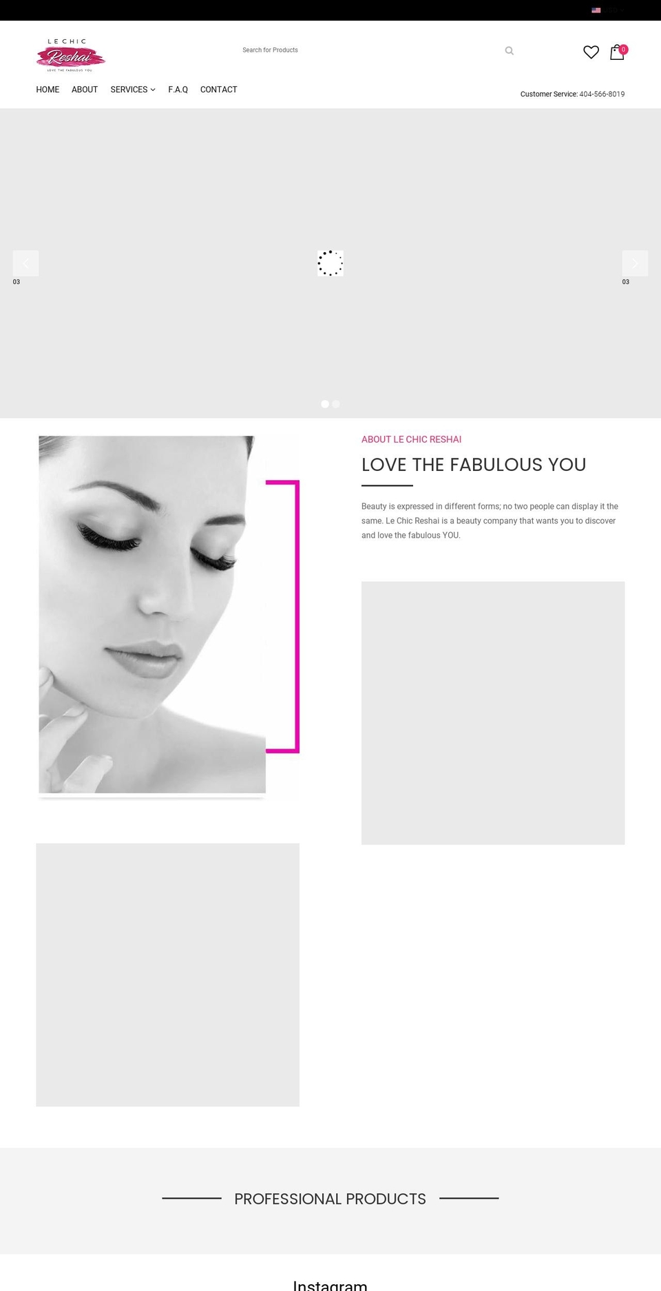 lechicreshai.com shopify website screenshot