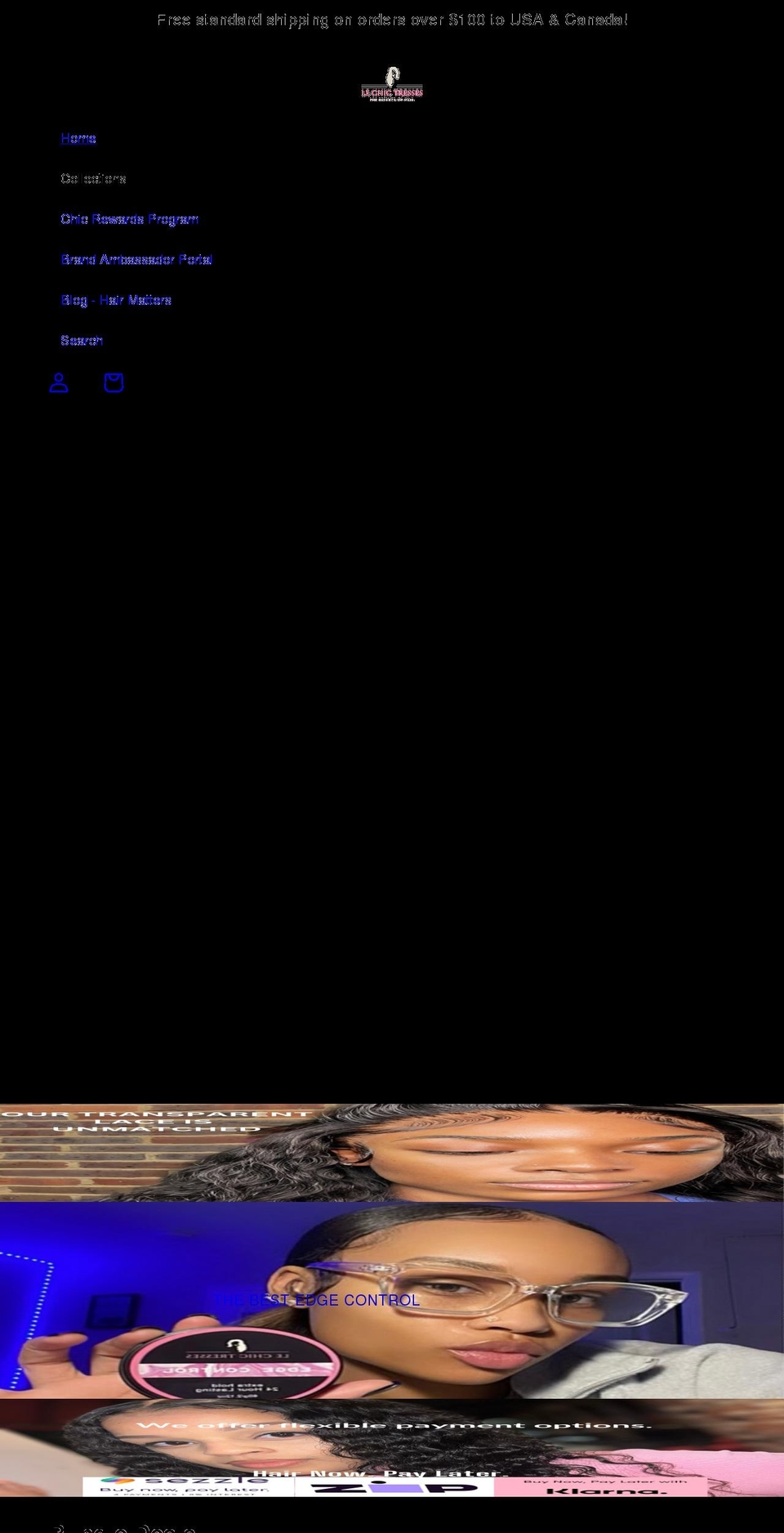 lechictresses.com shopify website screenshot