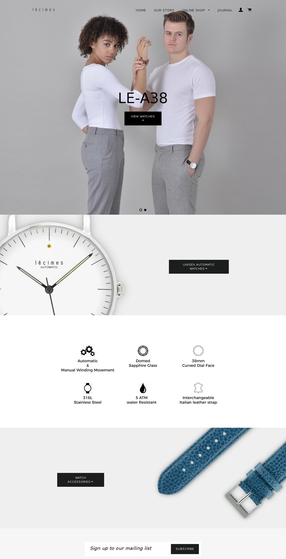 lecimes.com shopify website screenshot