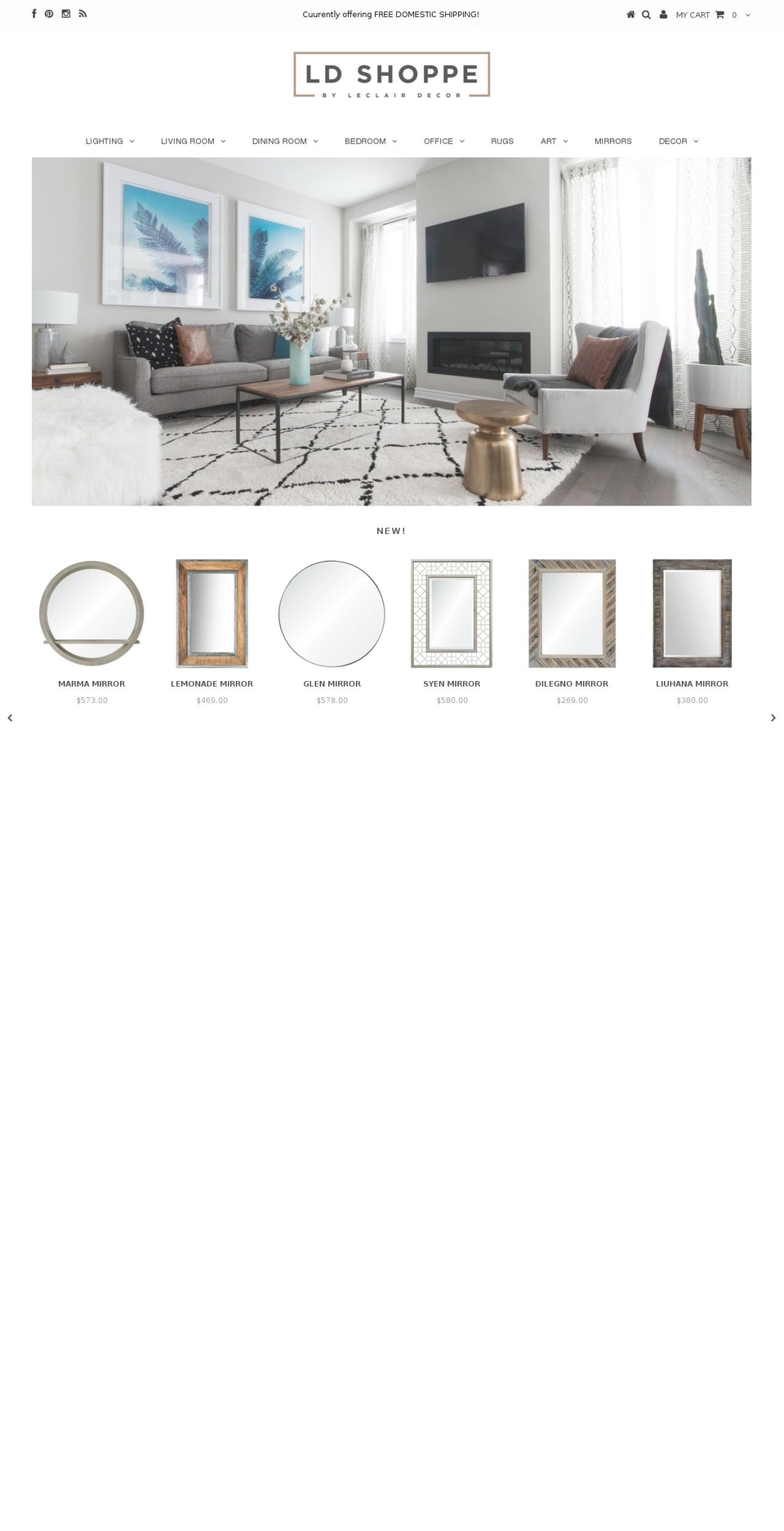 leclairdecor.ca shopify website screenshot