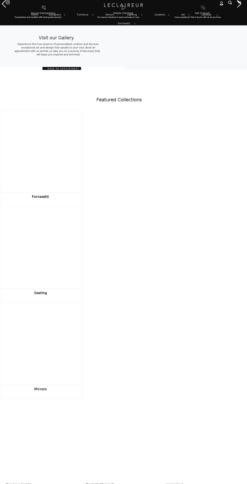 leclaireurla.com shopify website screenshot