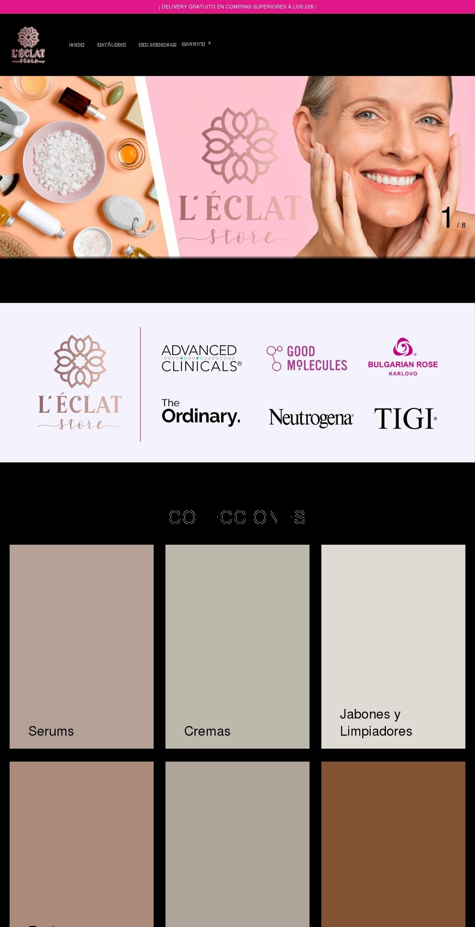 leclatstore.com shopify website screenshot