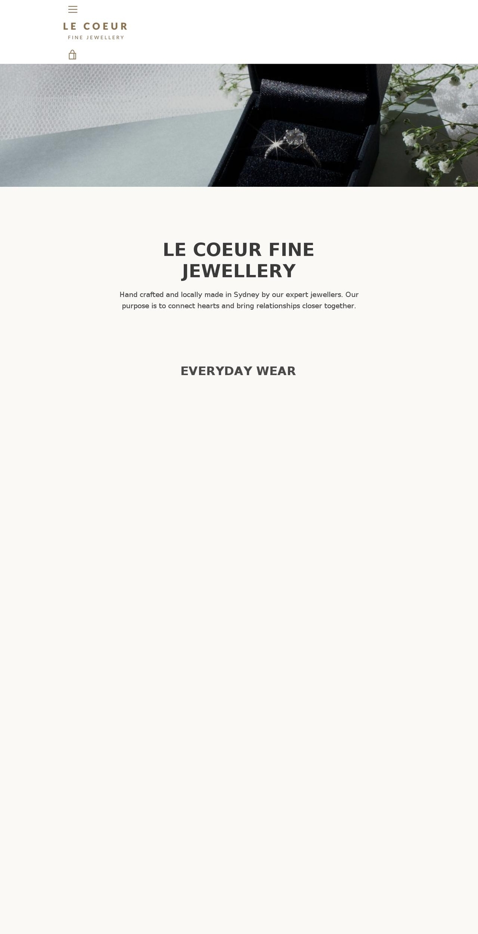 lecoeurjewellery.com — Shopify storefront screenshot