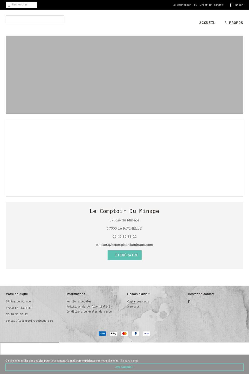 lecomptoirduminage.com shopify website screenshot