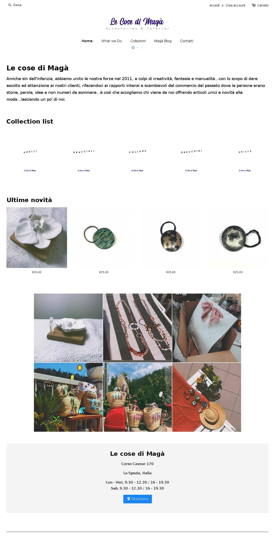lecosedimaga.com — Shopify storefront screenshot