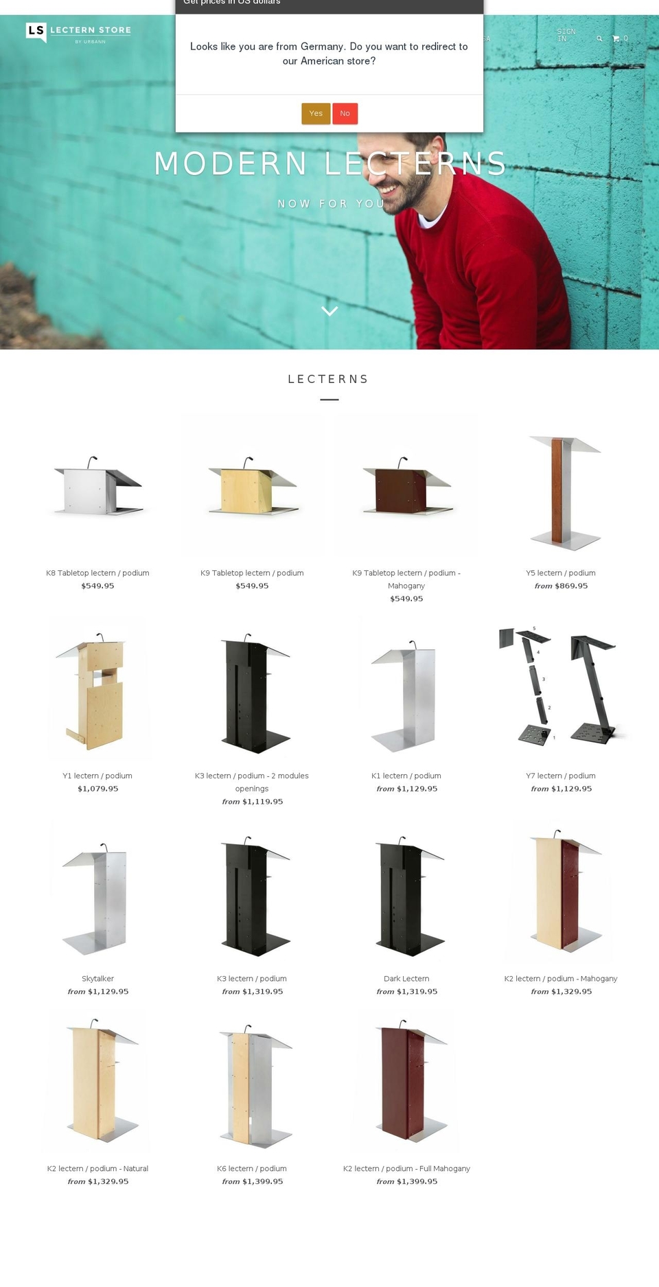 lecternshop.com shopify website screenshot
