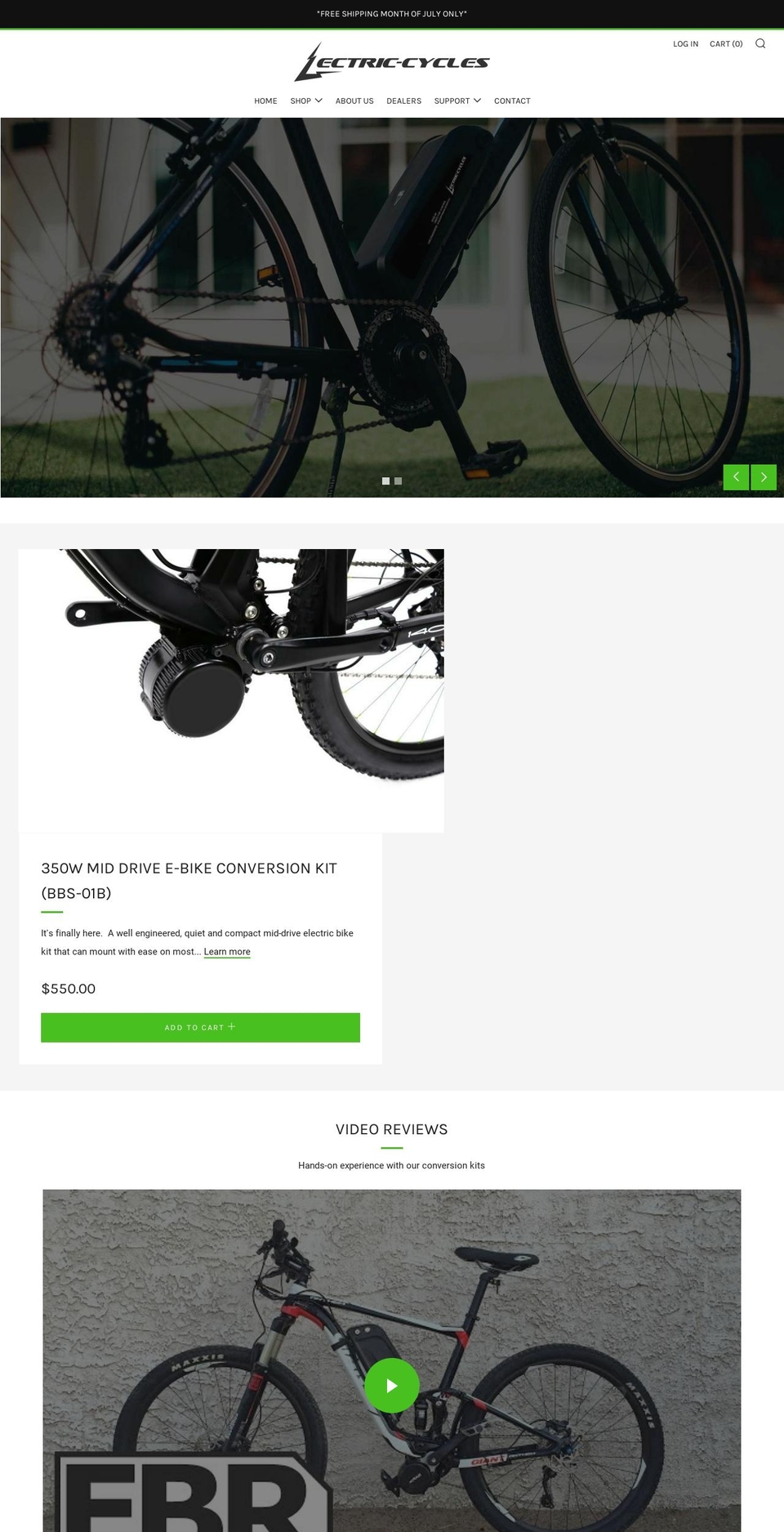 lectriccycles.com — Shopify storefront screenshot