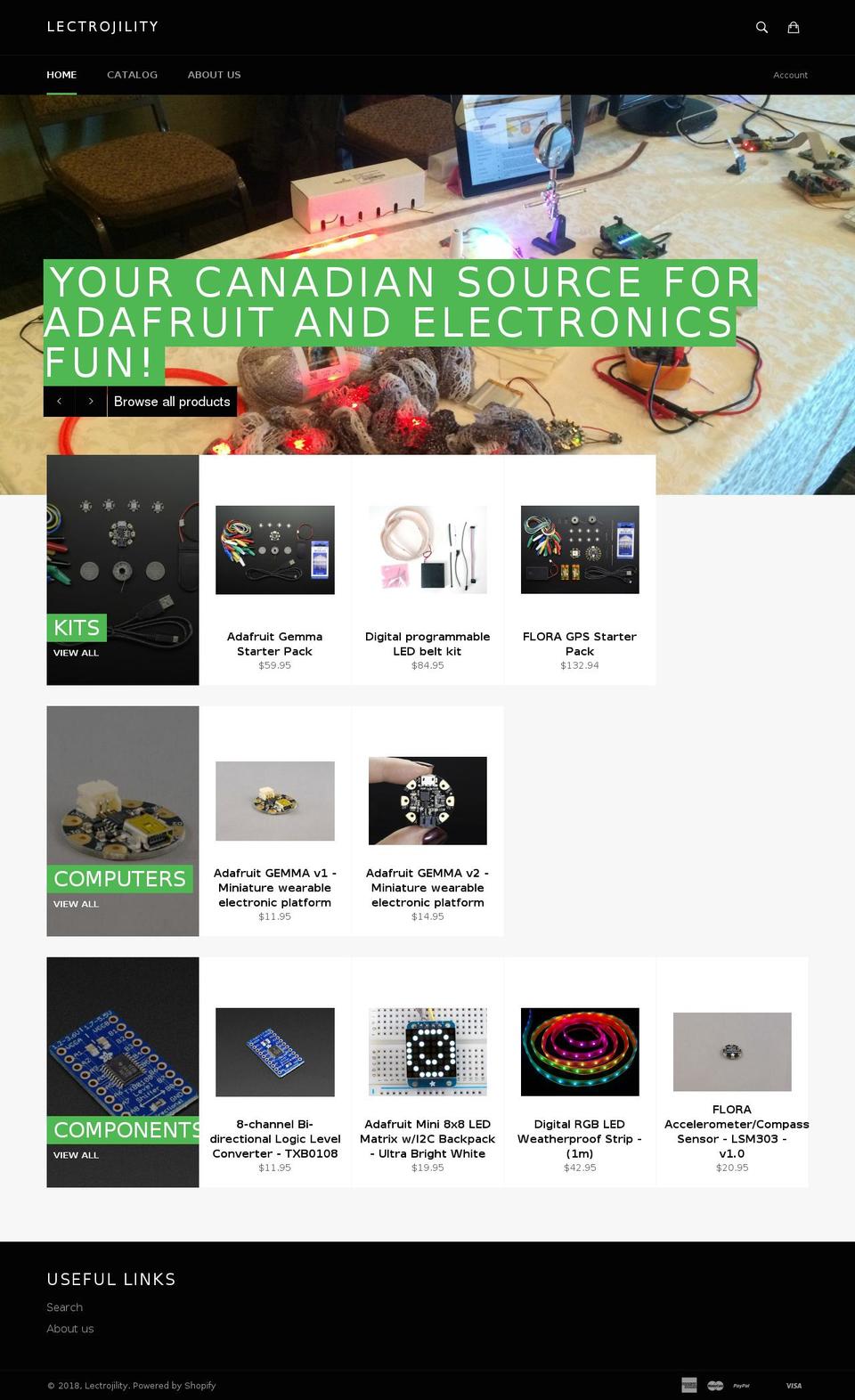lectrojility.com — Shopify storefront screenshot