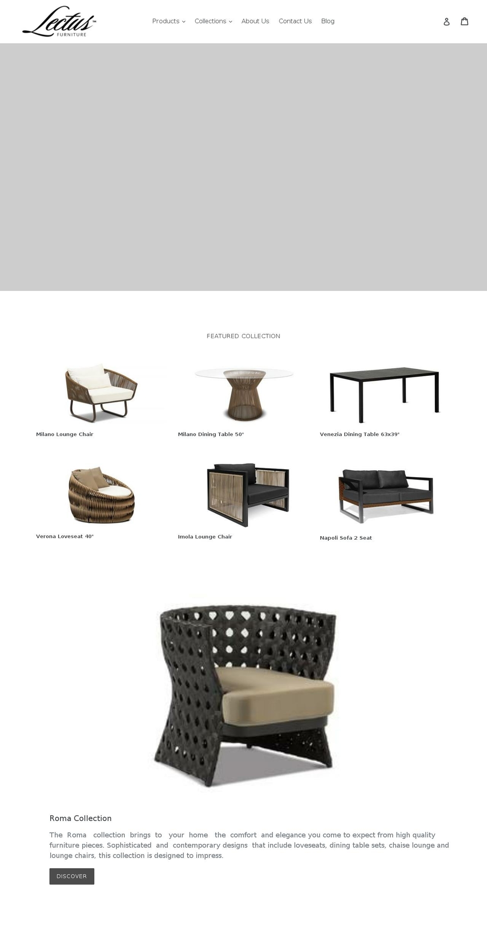 lectusdesign.com — Shopify storefront screenshot