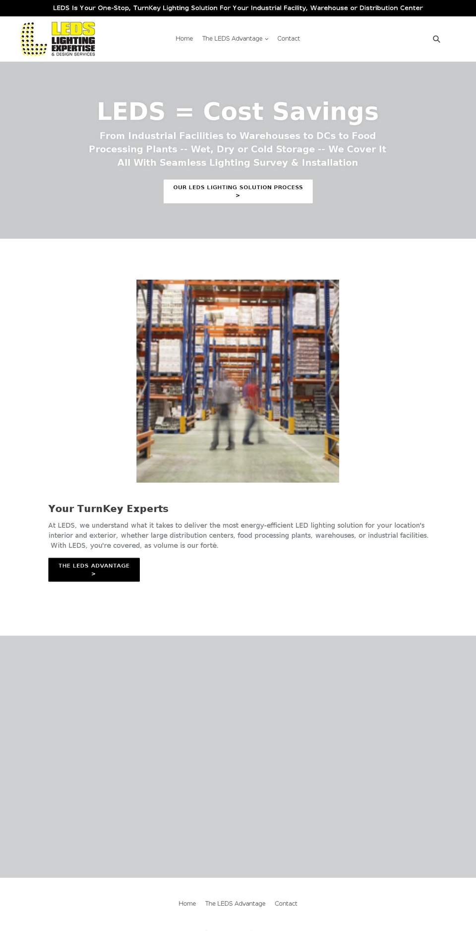 led-services.com shopify website screenshot