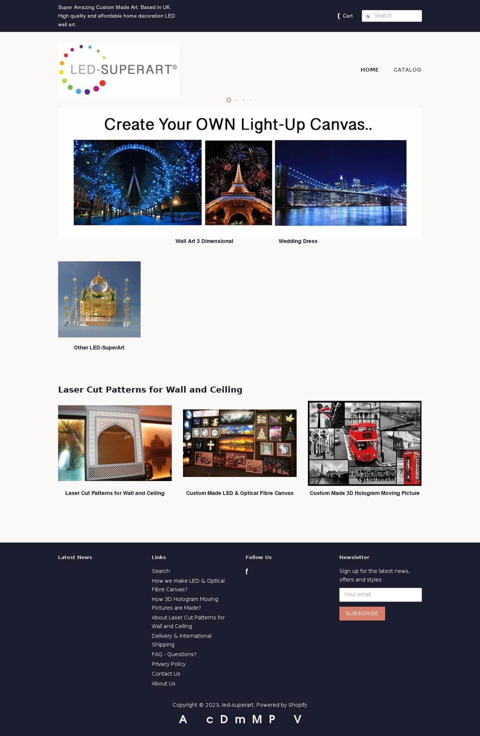 led-superart.com — Shopify storefront screenshot