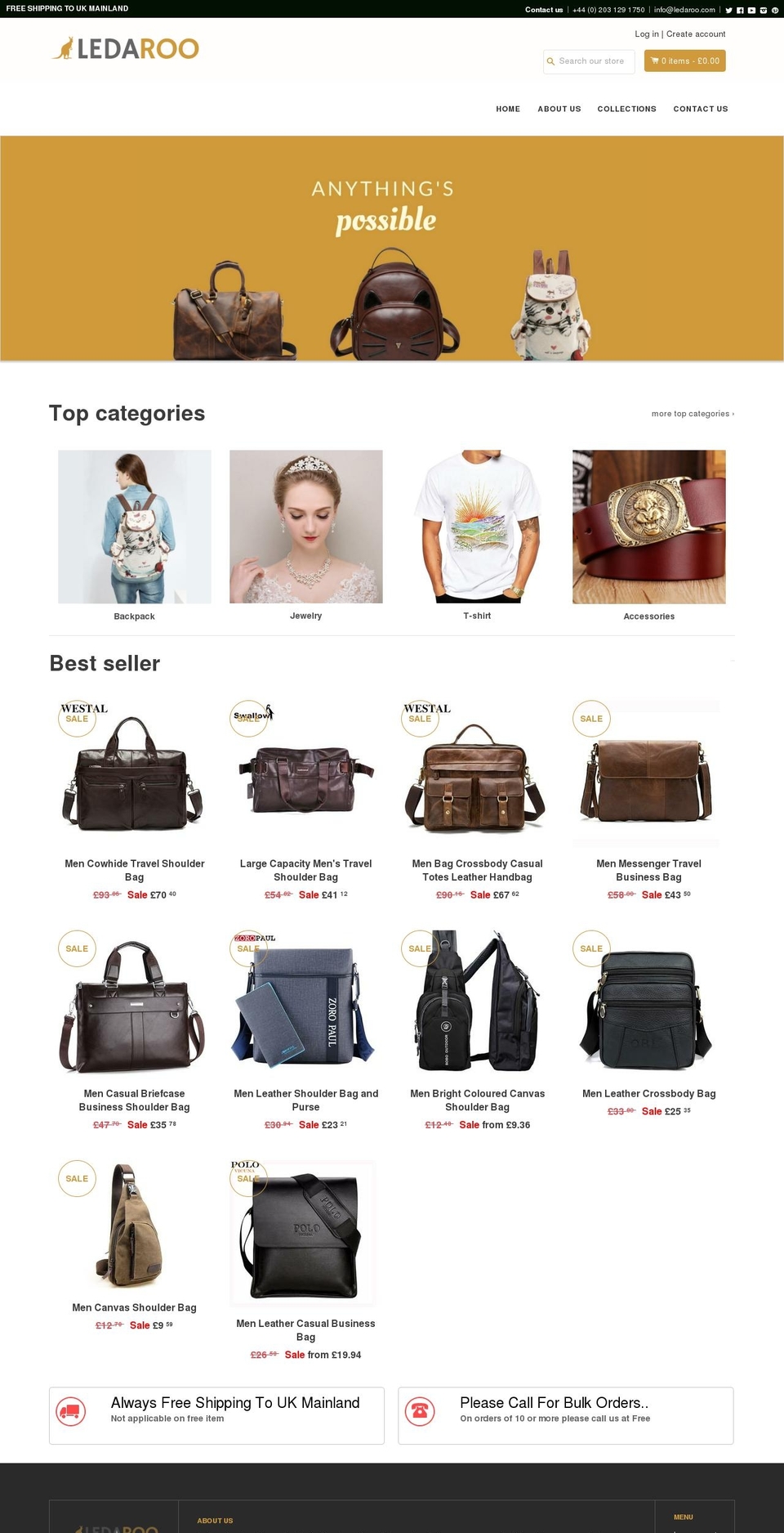 shopify-booster-theme Shopify theme site example ledaroo.com