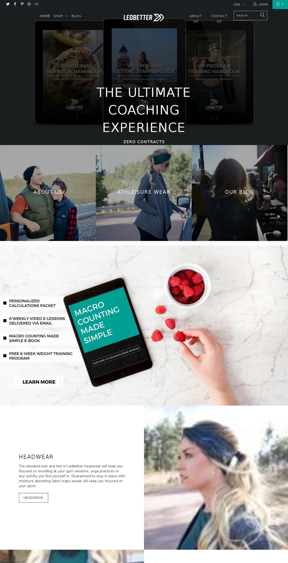ledbetterproject.com shopify website screenshot