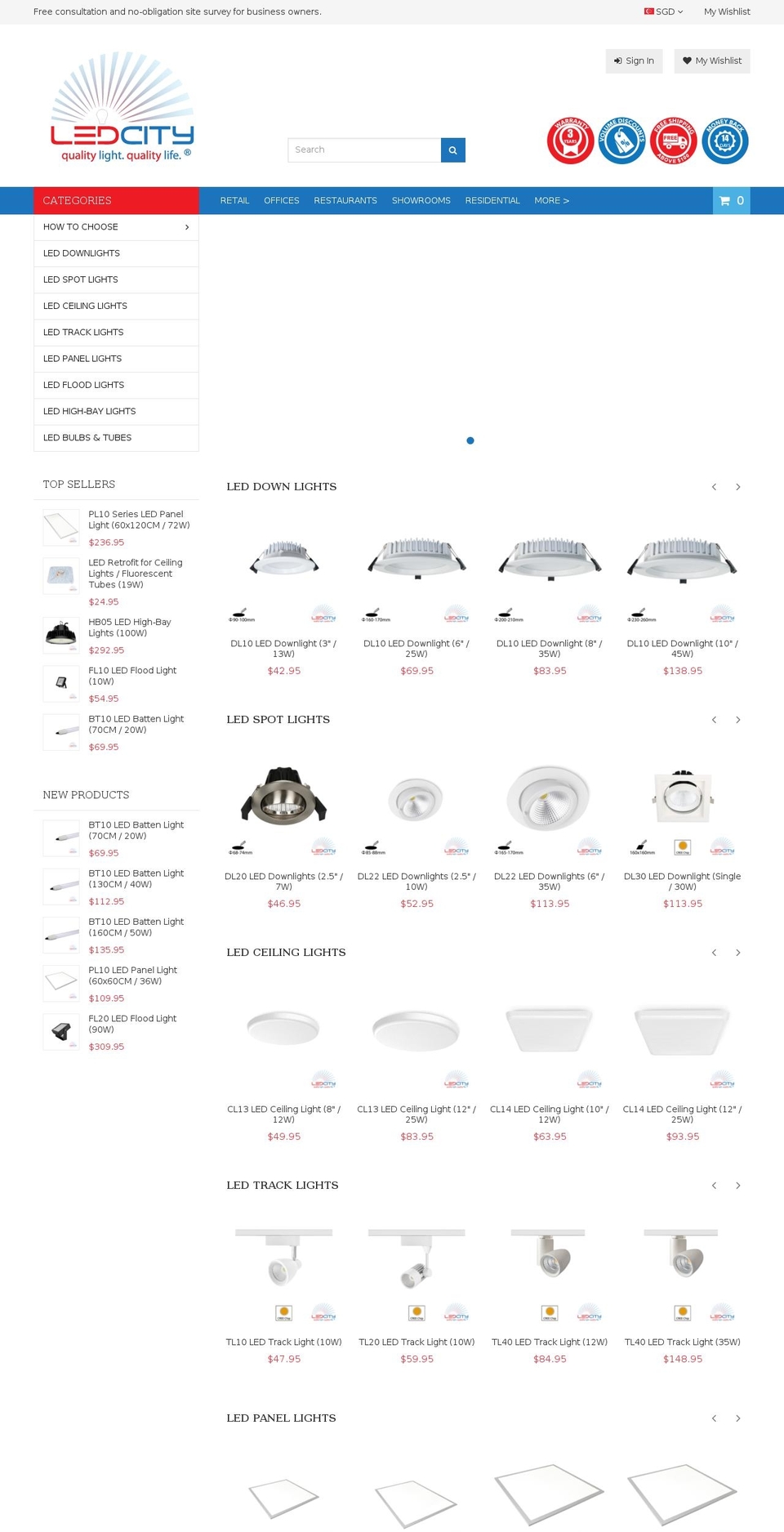 ledcityasia.com — Shopify storefront screenshot
