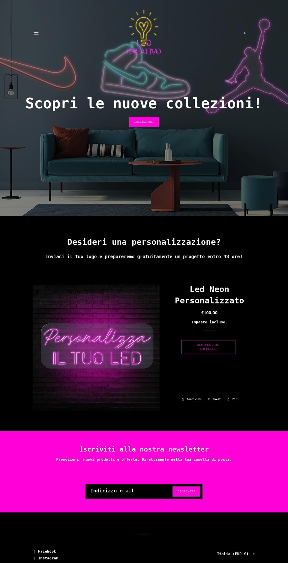 ledcreativo.com shopify website screenshot