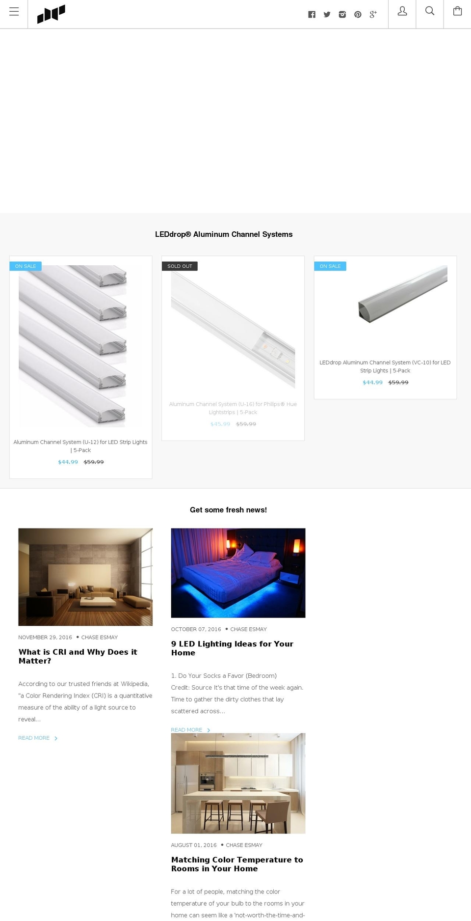 leddrop.com shopify website screenshot