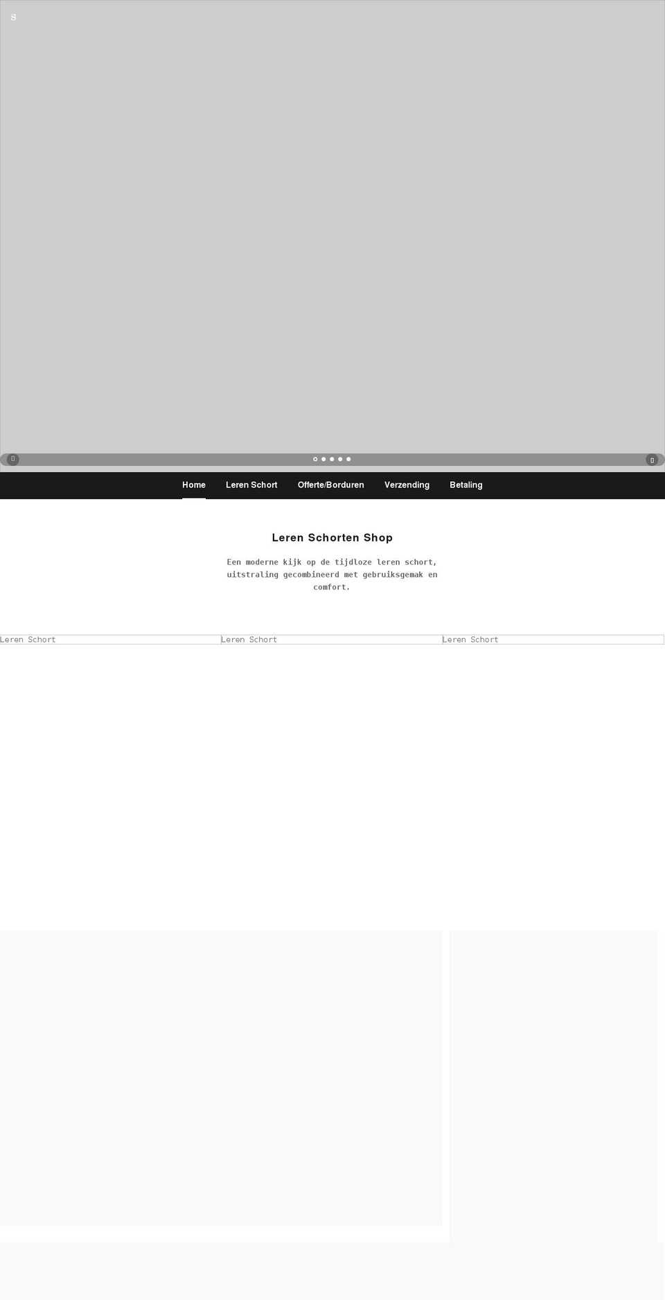 lederschuerzeshop.de shopify website screenshot