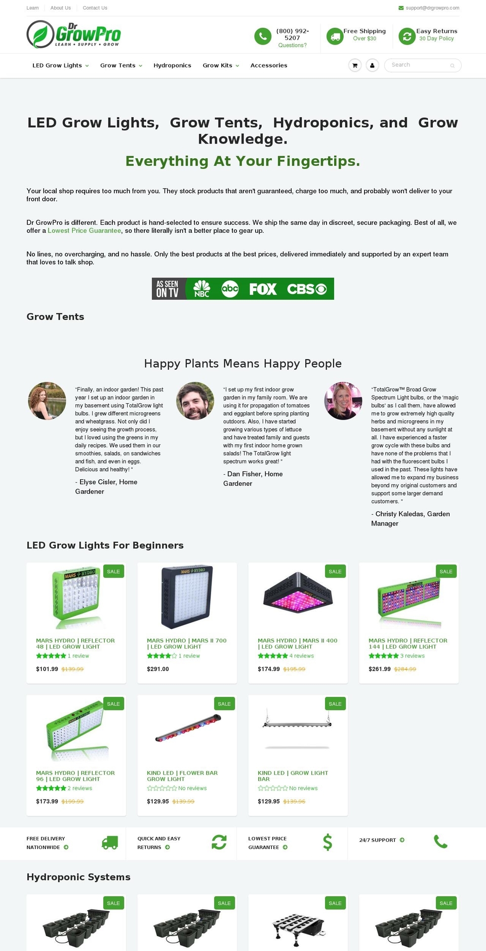 ledgrowpro.com shopify website screenshot