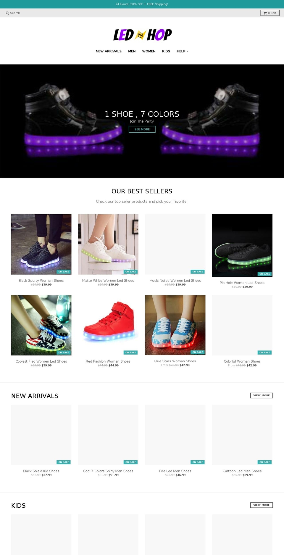 ledhop.com — Shopify storefront screenshot