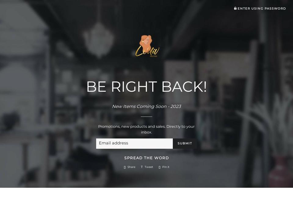 ledivcollections.com shopify website screenshot