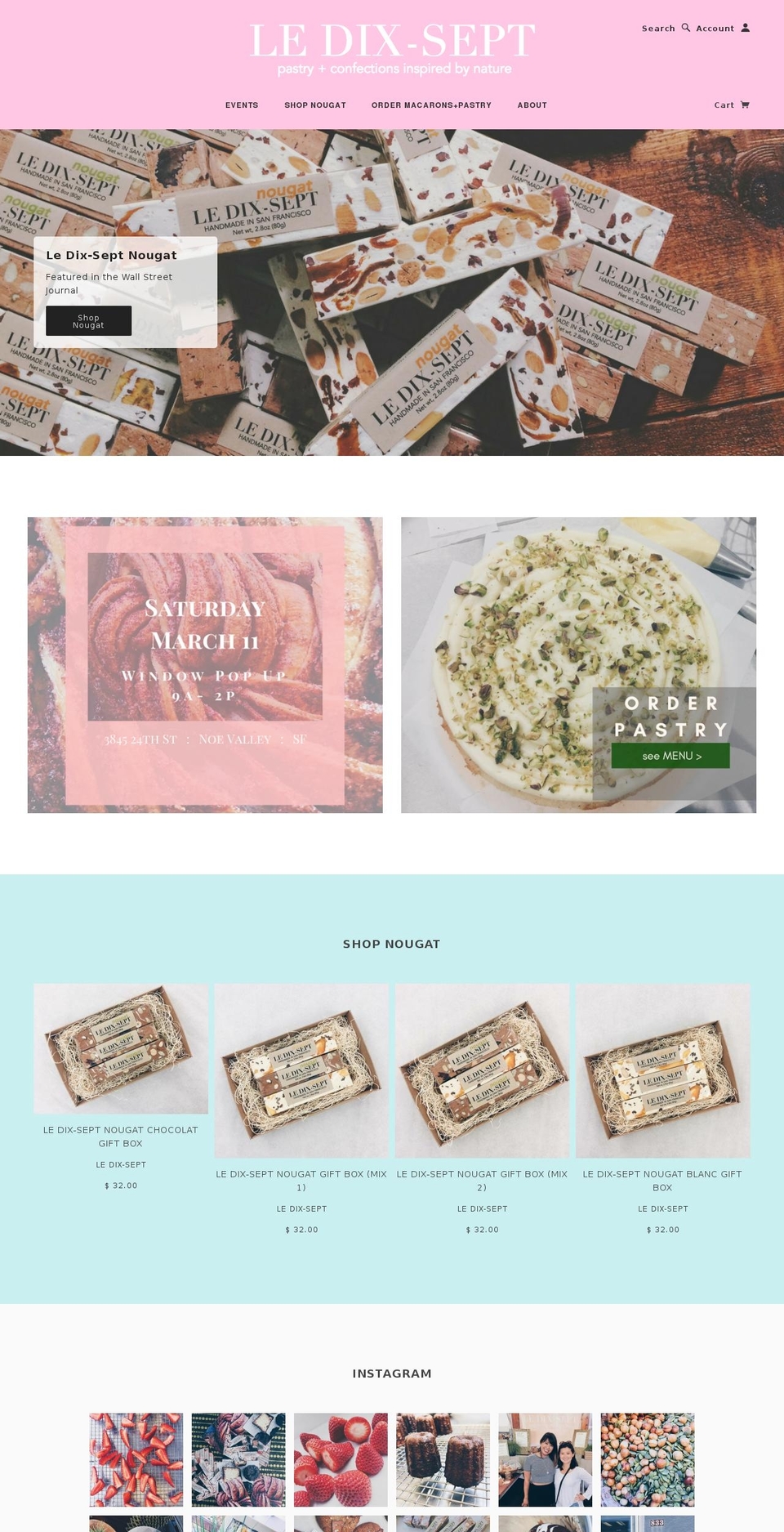 ledix-septpatisserie.com shopify website screenshot