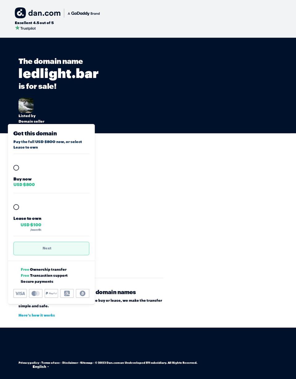ledlight.bar shopify website screenshot