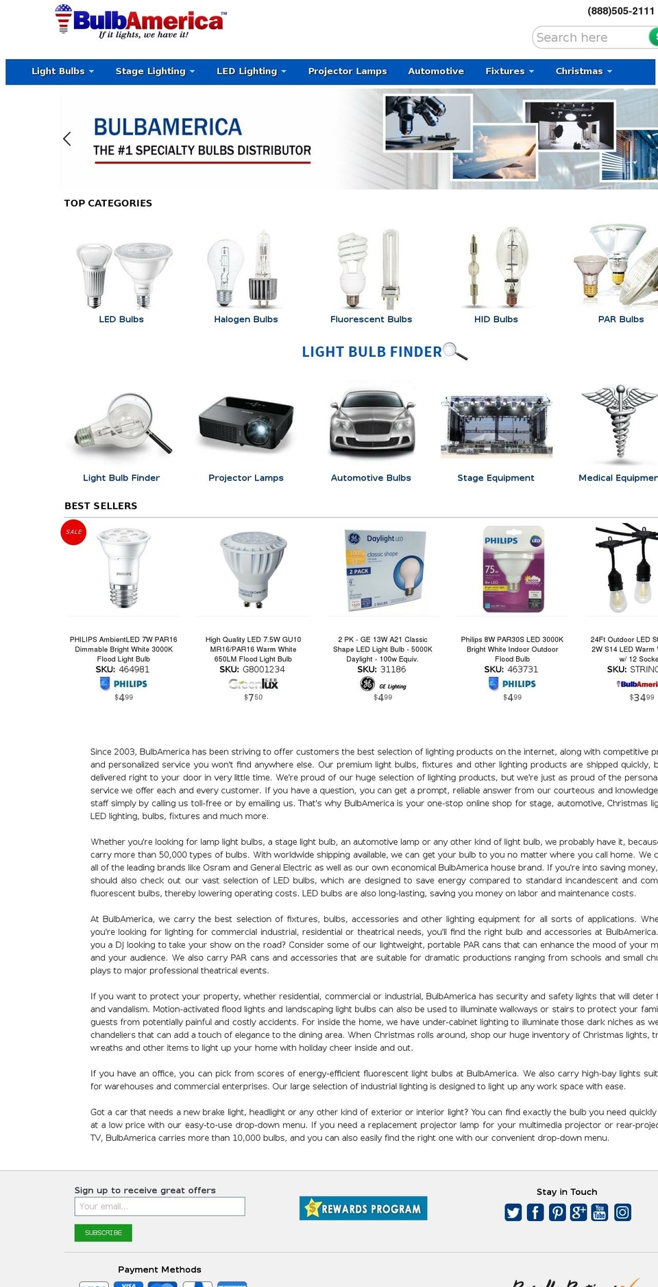 ledlighting1.com — Shopify storefront screenshot