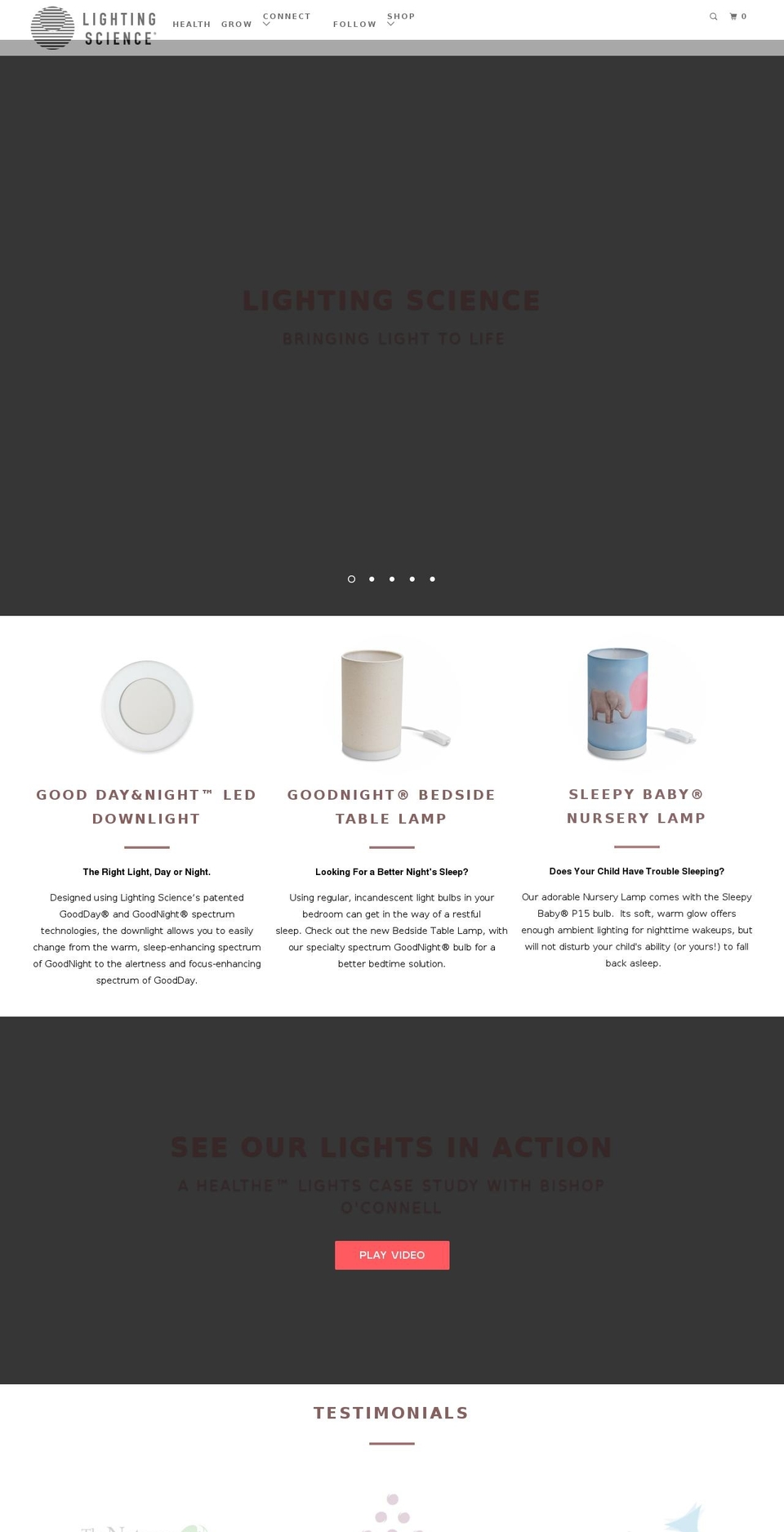 ledlightingshop.com — Shopify storefront screenshot