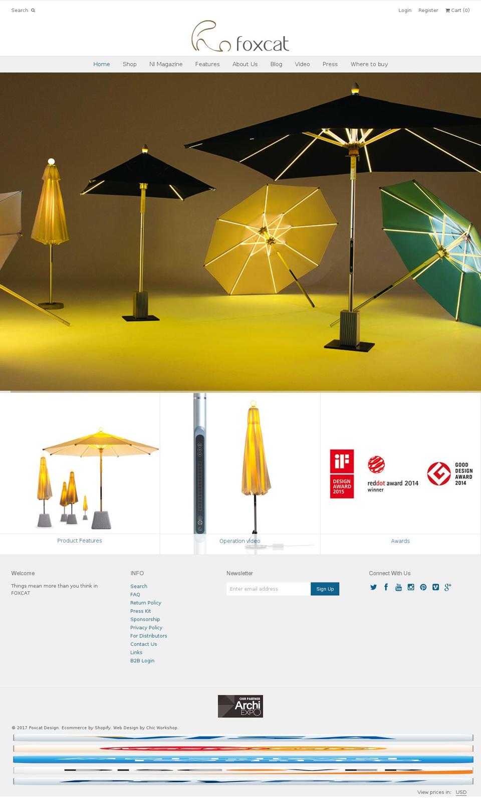 Foxcat Design v1.2 Shopify theme site example ledparasol.com