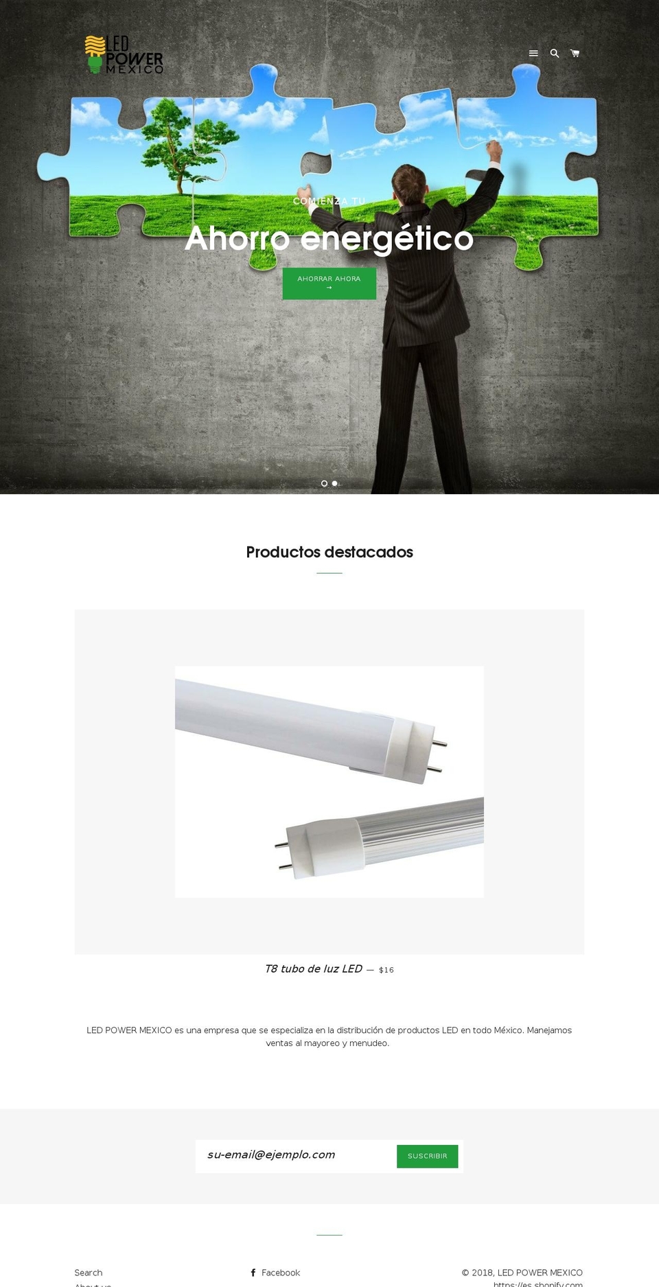 ledpowermexico.com — Shopify storefront screenshot