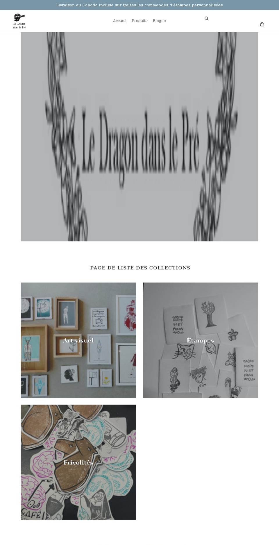 ledragondanslepre.com shopify website screenshot