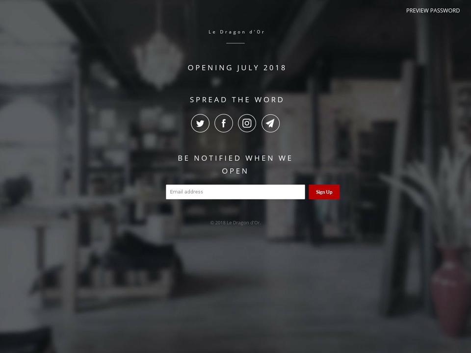 ledragondor.com — Shopify storefront screenshot