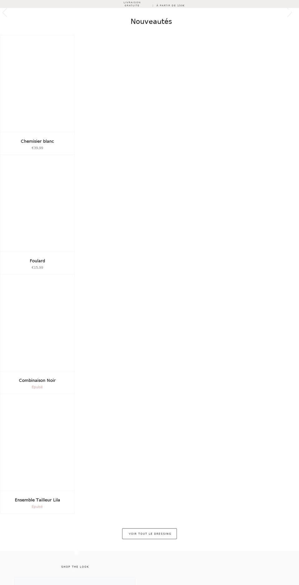 ledressingdecj.com shopify website screenshot