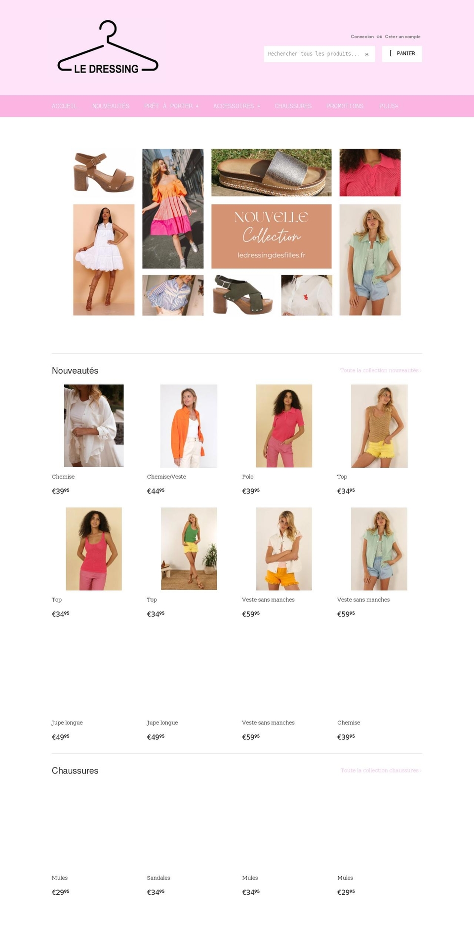 ledressingdesfilles.fr shopify website screenshot