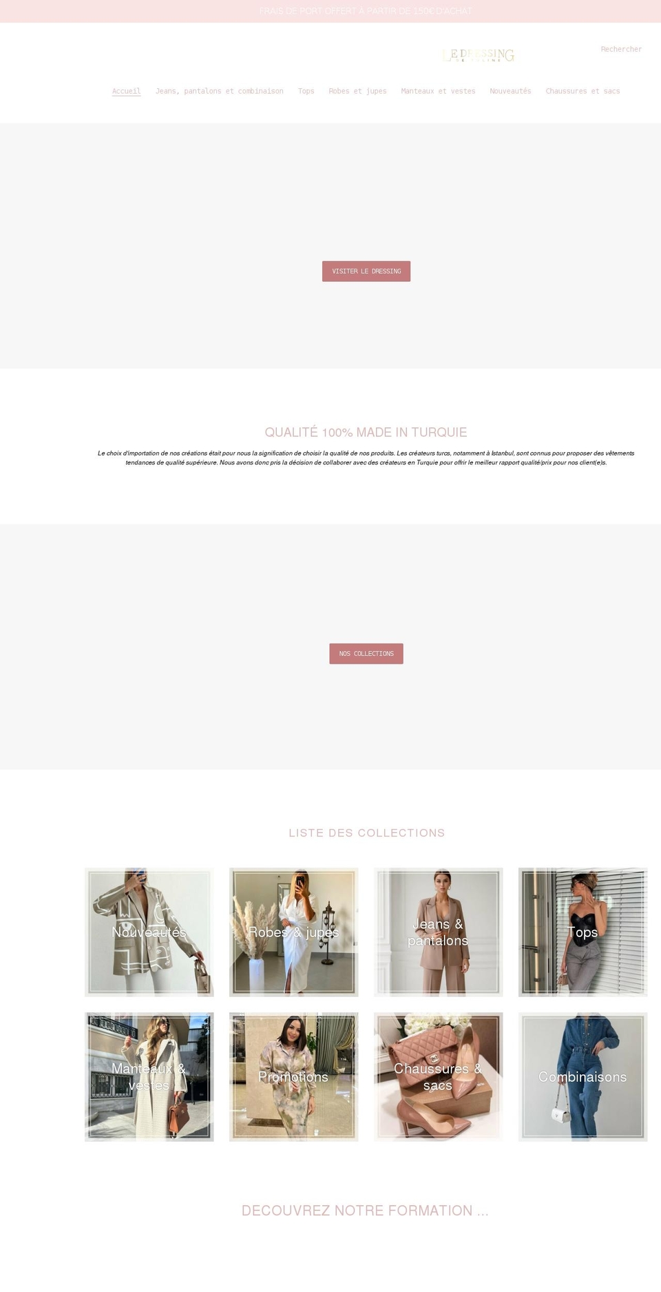 ledressingdetuline.com shopify website screenshot