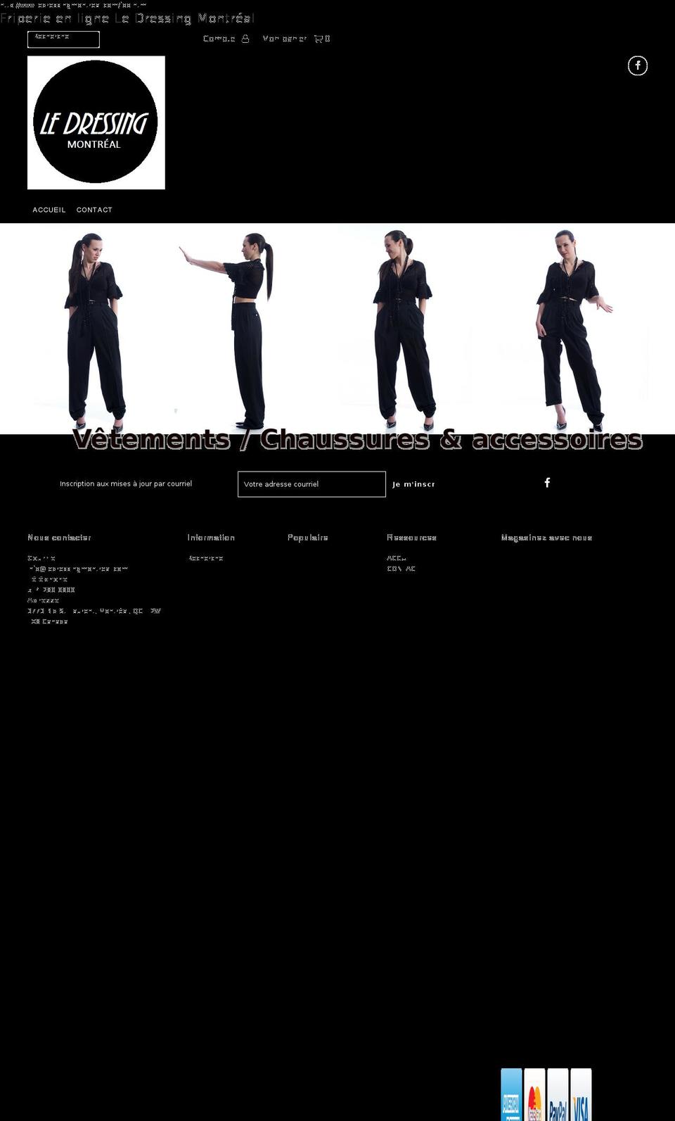 ledressingmontreal.com shopify website screenshot